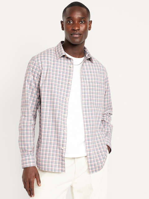 Classic Fit Everyday Printed Shirt - White