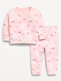 Image number 2 showing, Printed French Terry Sweatshirt and Pants Set for Baby