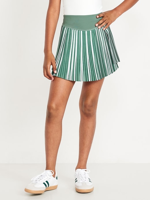 Image number 1 showing, High-Waisted Pleated Performance Skort for Girls