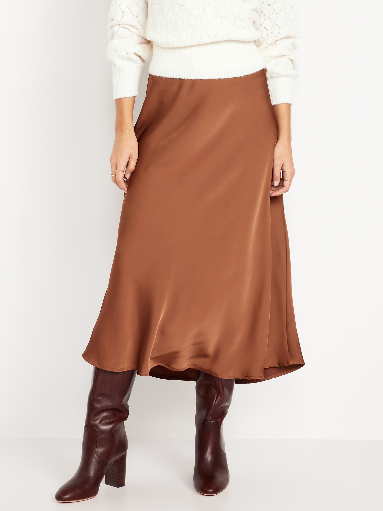 Satin Maxi Skirt