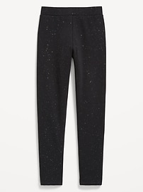 L'image numéro 1 présente Legging long en molleton à taille haute pour fille