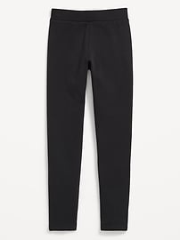 L'image numéro 1 présente Legging long en molleton à taille haute pour fille