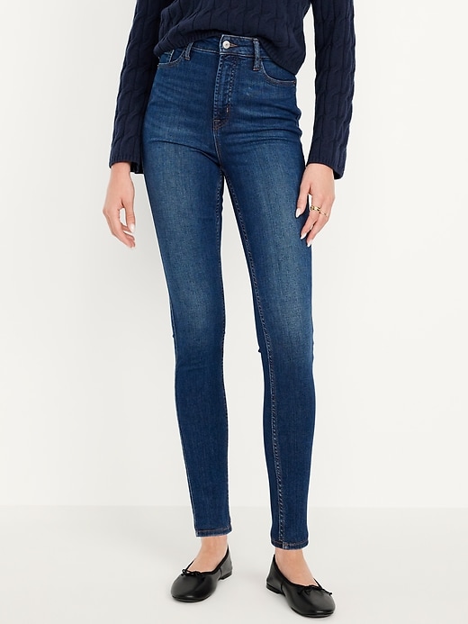 Image number 2 showing, Extra High-Waisted Rockstar 360° Stretch Super-Skinny Jeans