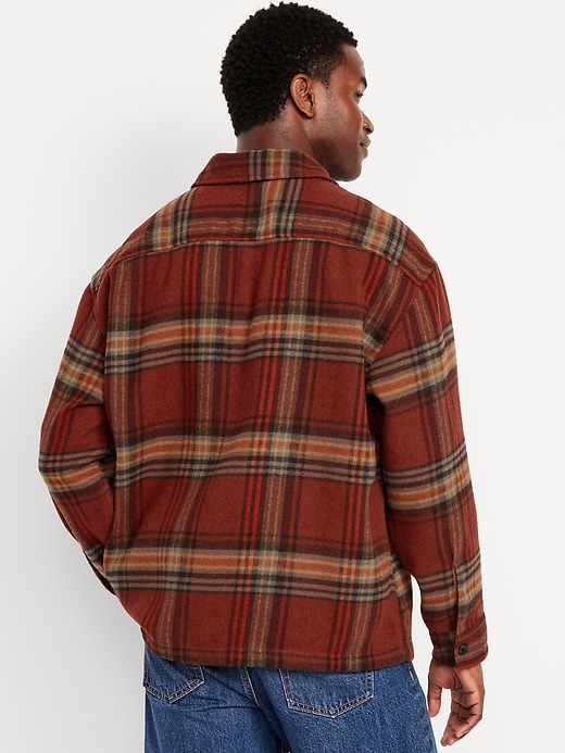 Image number 2 showing, Oversized Heavyweight Plaid Flannel Shirt