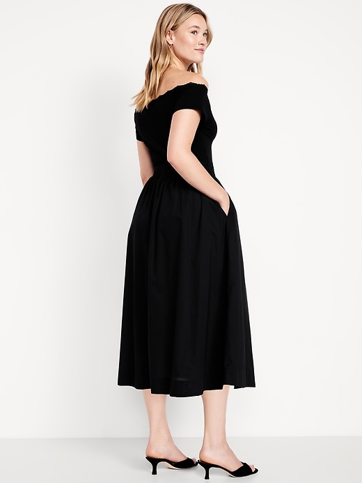 Image number 5 showing, Smocked Midi Skirt