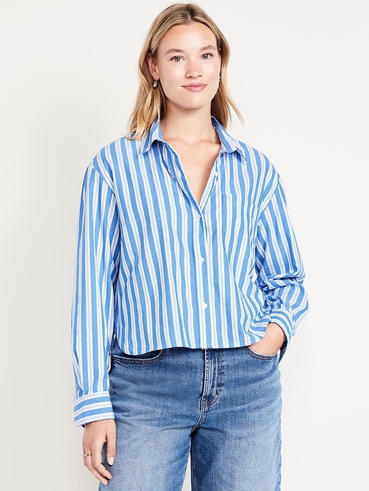 Image number 5 showing, Cropped Button-Down Shirt