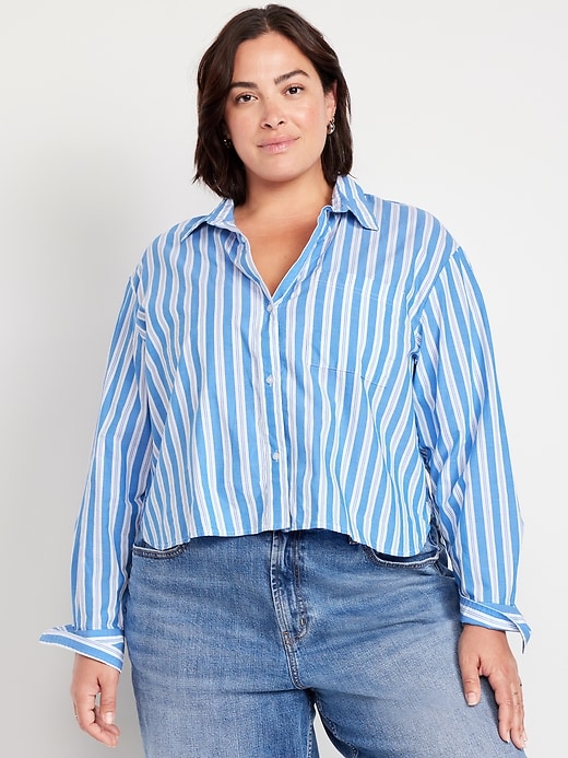 Image number 7 showing, Cropped Button-Down Shirt