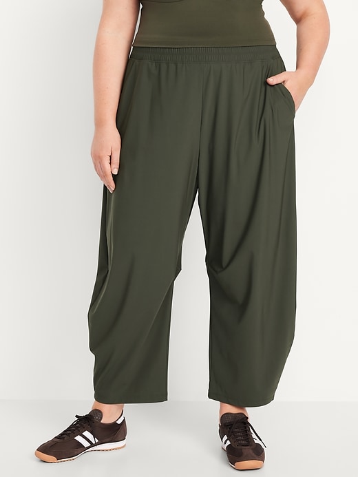 Image number 6 showing, High-Waisted SleekTech Barrel Ankle Pants