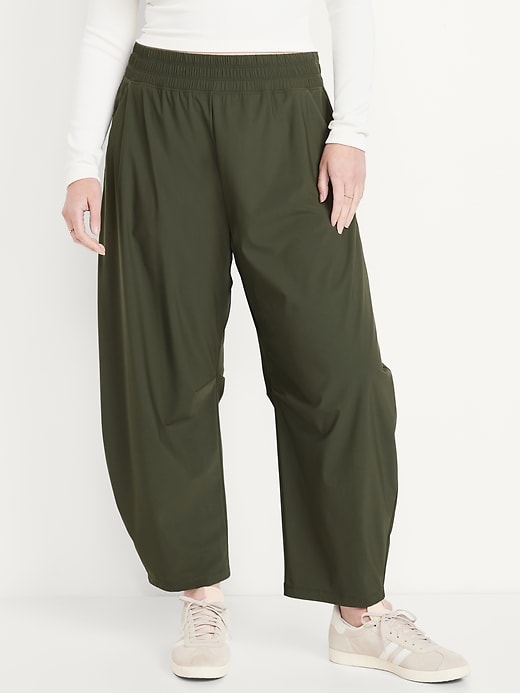 Image number 4 showing, High-Waisted SleekTech Barrel Ankle Pants