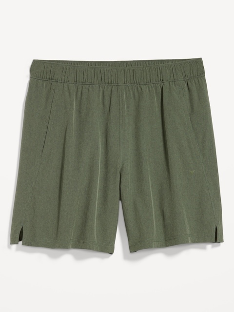 Short d’entraînement tissé essentiel, entrejambe de 18 cm - Vert Mousse