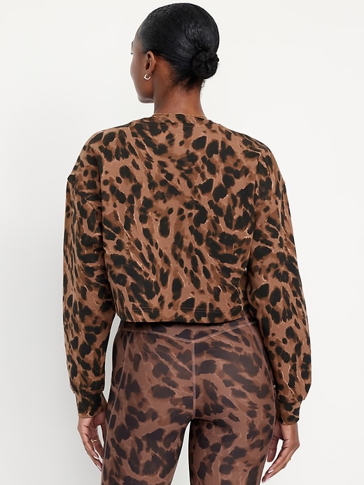 Image number 2 showing, Dynamic Fleece Oversized Crop Sweatshirt