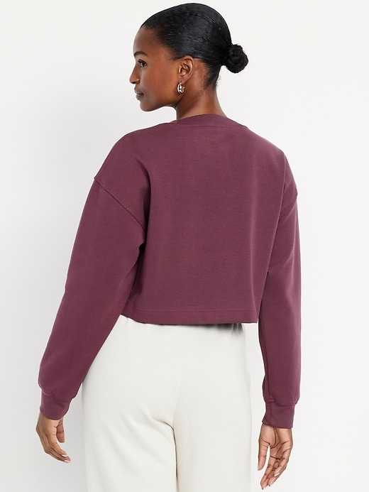 Image number 2 showing, Dynamic Fleece Oversized Crop Sweatshirt