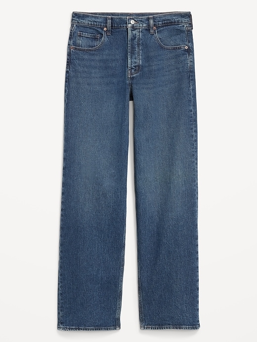 L'image numéro 7 présente Jean coupe détendue à jambe large à taille basse moyenne