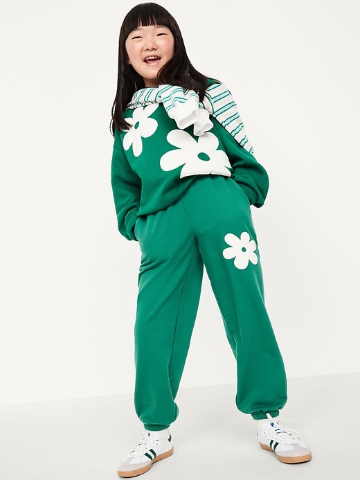L'image numéro 3 présente Pantalon de jogging rétro à taille haute pour Fille