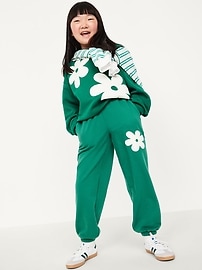 Voir une image plus grande du produit 3 de 4. Pantalon de jogging rétro à taille haute pour Fille