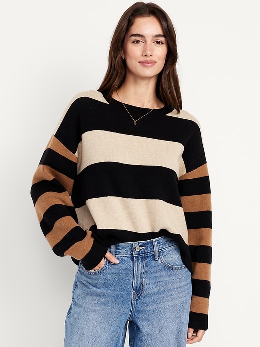 Image number 1 showing, SoSoft Loose Cropped Sweater
