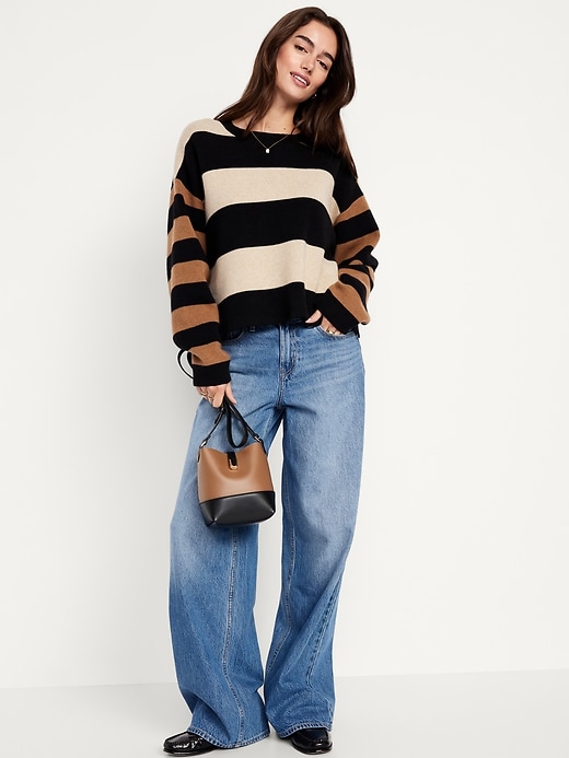 Image number 3 showing, SoSoft Loose Cropped Sweater