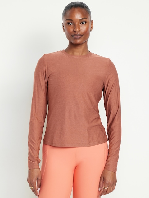 CloudMotion Wrap-Back Top - Terracotta Bronze