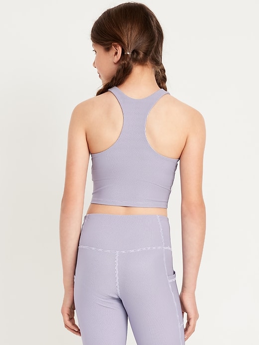 L'image numéro 2 présente Soutien-gorge de sport long Powersoft côtelé pour fille