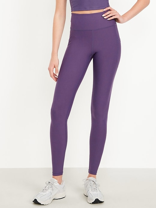 Image number 1 showing, High-Waisted PowerSoft Full-Length Pocket Leggings