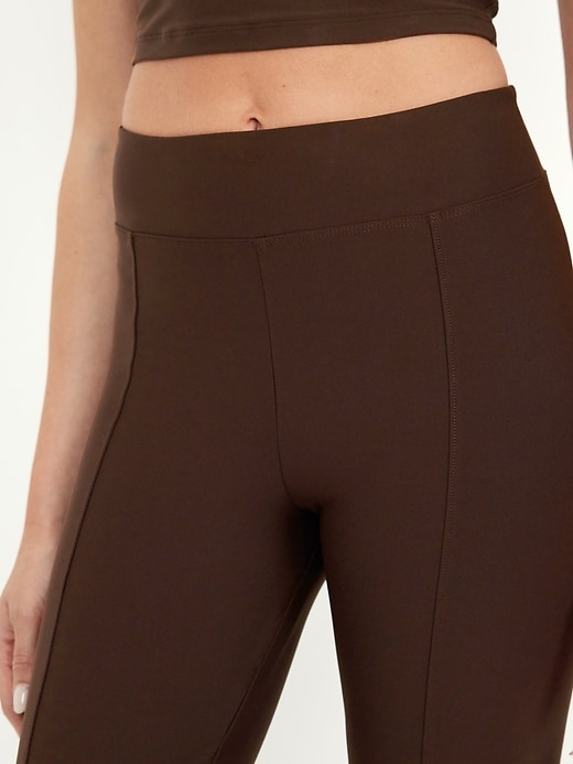 Image number 3 showing, Extra High-Waisted PowerSoft Split-Flare Leggings