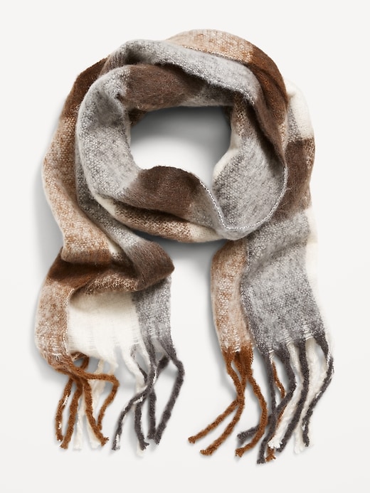 Image number 2 showing, Brushed Fringed Scarf