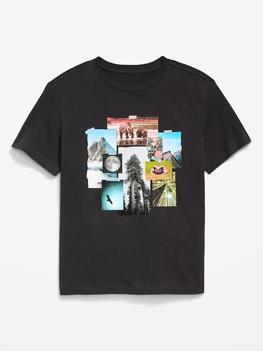 L'image numéro 1 présente T-shirt à manches courtes à imprimé pour garçon