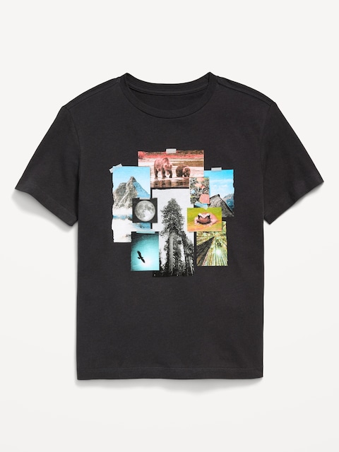T-shirt à manches courtes à imprimé pour garçon