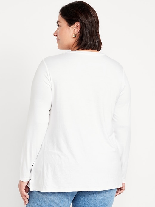 Image number 6 showing, Luxe Long-Sleeve Crew-Neck Tunic