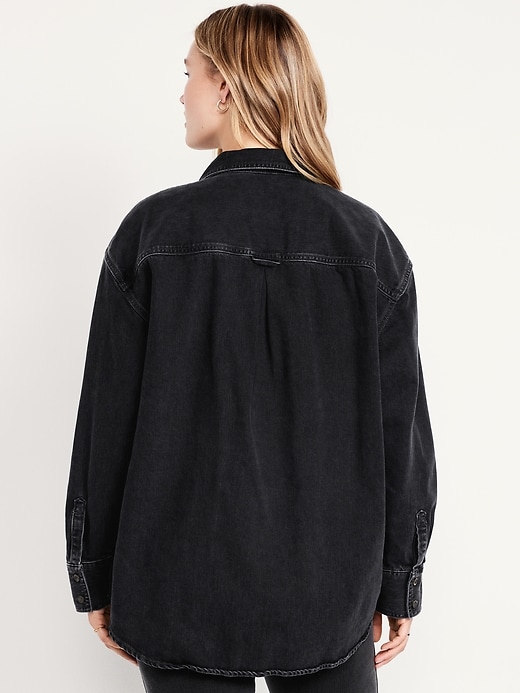 Image number 5 showing, Denim Button-Down Boyfriend Shirt
