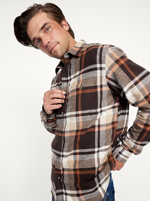 Image number 3 showing, Plaid Flannel Pocket Shirt