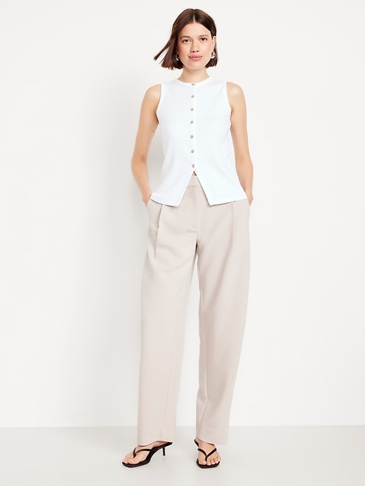 Image number 1 showing, High-Waisted Taylor Barrel Ankle Pants