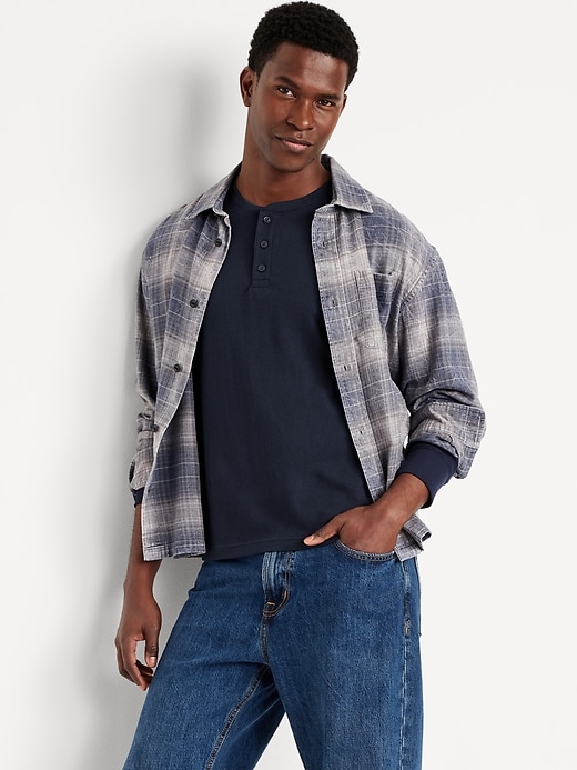 Image number 2 showing, Waffle Henley T-Shirt