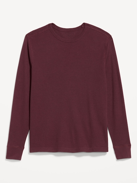 T-shirt en tricot gaufré - Rouge