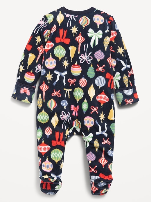 Image number 2 showing, 2-Way-Zip Sleep & Play Microfleece Footed One-Piece for Baby