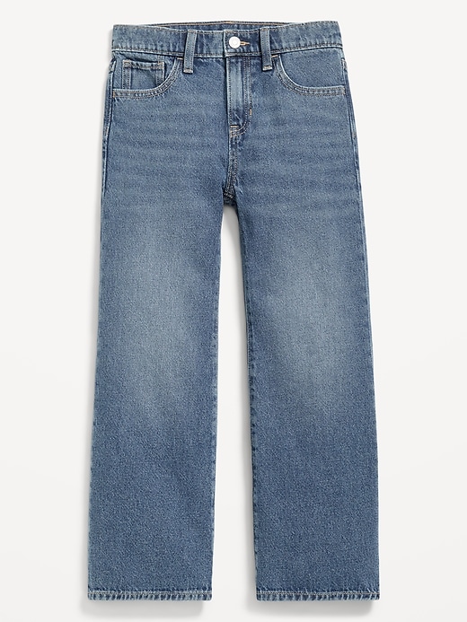 Image number 1 showing, Wow High-Waisted Baggy Wide-Leg Jeans for Girls