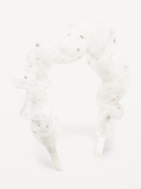 Image number 1 showing, Outtek™ Sparkly Tulle Headband for Toddler Girls