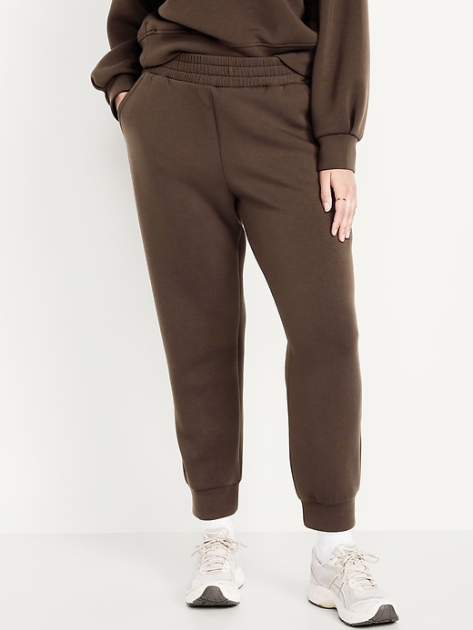 Image number 3 showing, High-Waisted Bounce Fleece Jogger Sweatpants
