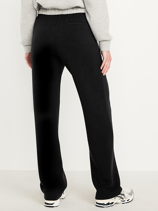 Image number 2 showing, High-Waisted Bounce Fleece Trouser Sweatpants