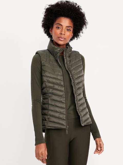 Gilet rembourré hydrorésistant repliable