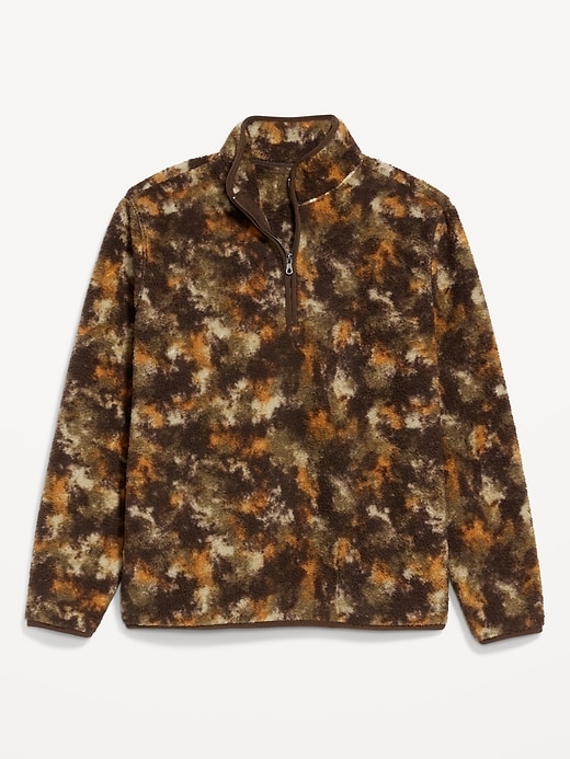 Image number 4 showing, Printed Sherpa Quarter-Zip Pullover