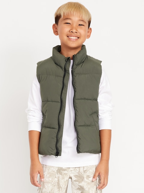 Gilet rembourré matelassé hydrorésistant pour garçon