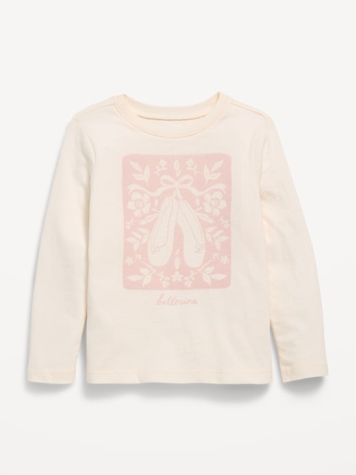 Image number 1 showing, Long-Sleeve Graphic T-Shirt for Toddler Girls
