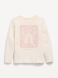 Image number 1 showing, Long-Sleeve Graphic T-Shirt for Toddler Girls