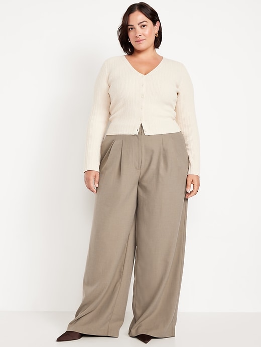 Image number 8 showing, Extra High-Waisted Super Wide-Leg Pants