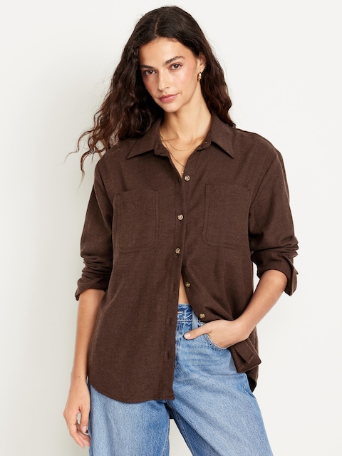 Button-Down Boyfriend Shirt