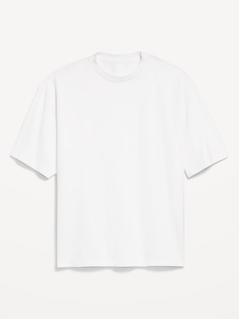 T-shirt surdimensionné moderne en tissu épais - Blanc