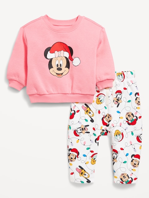 Disney© Unisex Graphic Sweatshirt and Sweatpants Set for Baby - Minnie Mouse