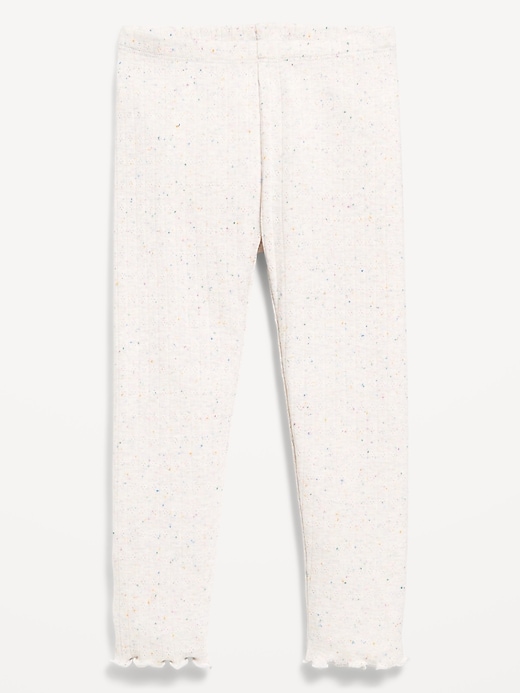Image number 1 showing, Textured Full-Length Leggings for Toddler Girls