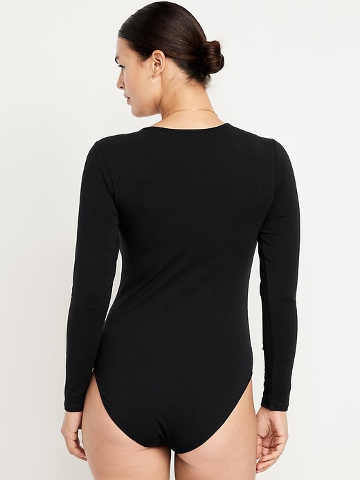 Image number 5 showing, Long-Sleeve Crew-Neck Bodysuit